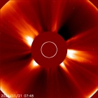 Latest LASCO C2 image of the Sun