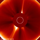 Latest LASCO C2 image of the Sun