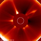Latest LASCO C2 image of the Sun