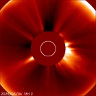 Latest LASCO C2 image of the Sun