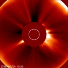 Latest LASCO C2 image of the Sun