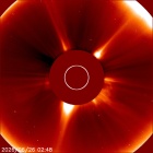 Latest LASCO C2 image of the Sun
