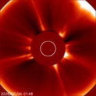 Latest LASCO C2 image of the Sun