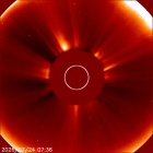 Latest LASCO C2 image of the Sun