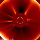 Latest LASCO C2 image of the Sun