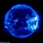 Click for time-lapse image of the sun