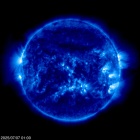 Click for time-lapse image of the sun