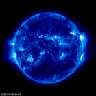 Click for time-lapse image of the sun