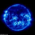 Click for time-lapse image of the sun