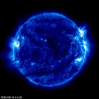 Click for time-lapse image of the sun