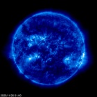 Click for time-lapse image of the sun
