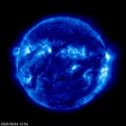 Click for time-lapse image of the sun