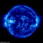 Click for time-lapse image of the sun