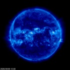 Click for time-lapse image of the sun